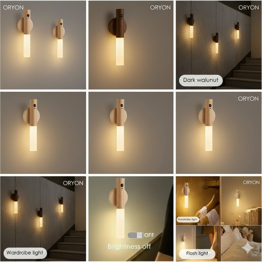 Smart Motion Sensor Night Light LED Illuminate Your Space with ORYON Wall Lights