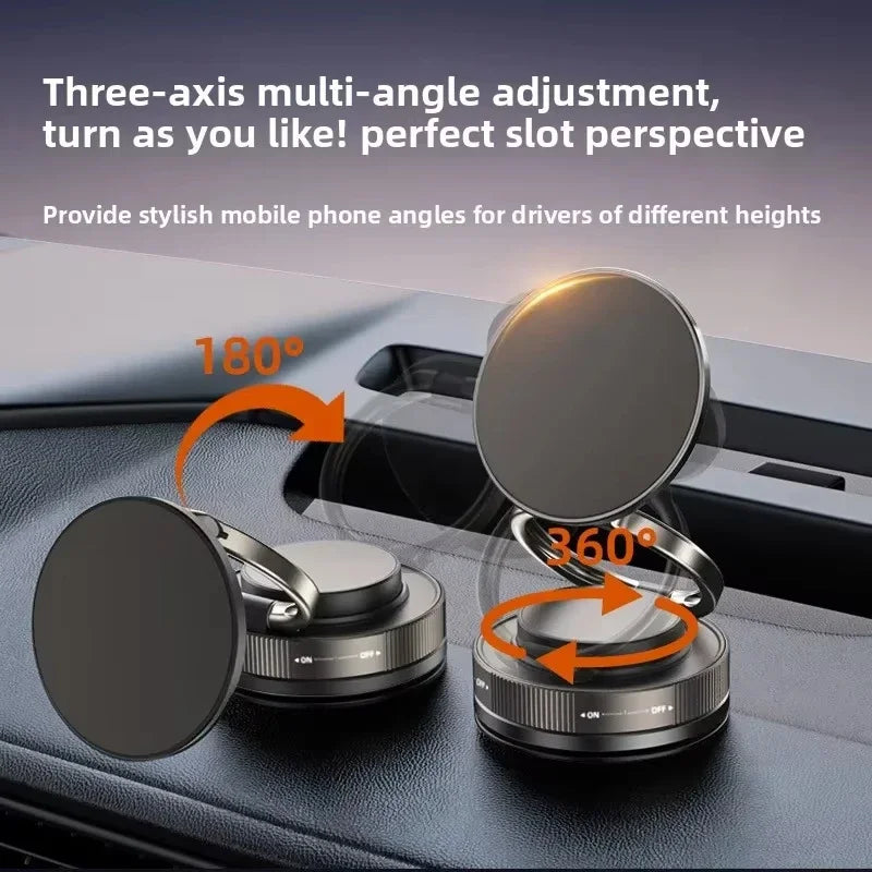T30 Vacuum Magnetic Phone Holder Stand, for Magsafe Suction Cup Phone MountAdjustable Swivel Lock, for Your Car/Gym/Mirror