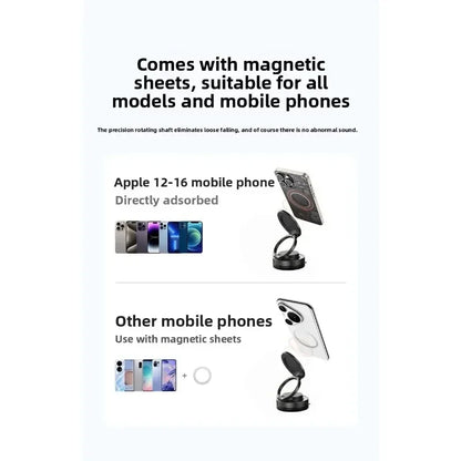 T30 Vacuum Magnetic Phone Holder Stand, for Magsafe Suction Cup Phone MountAdjustable Swivel Lock, for Your Car/Gym/Mirror