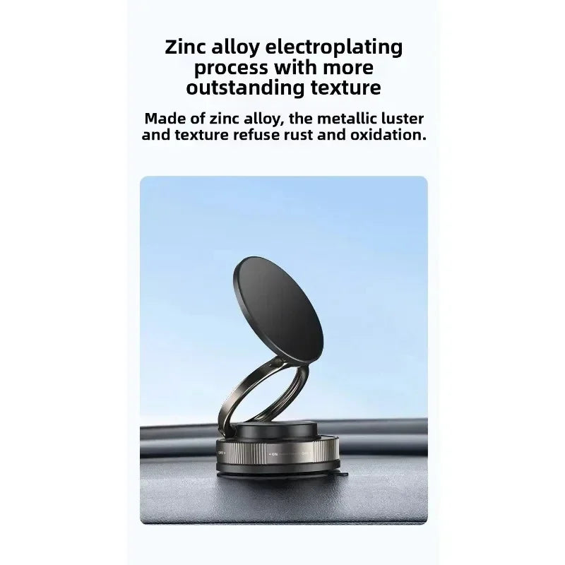 T30 Vacuum Magnetic Phone Holder Stand, for Magsafe Suction Cup Phone MountAdjustable Swivel Lock, for Your Car/Gym/Mirror